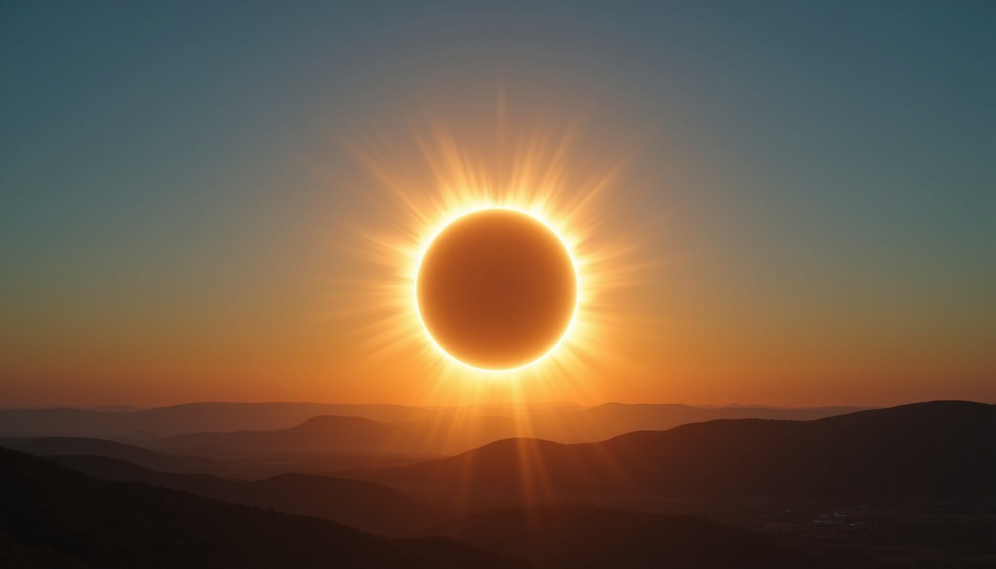 Eclipse solar total visible en León con la luna cubriendo el sol