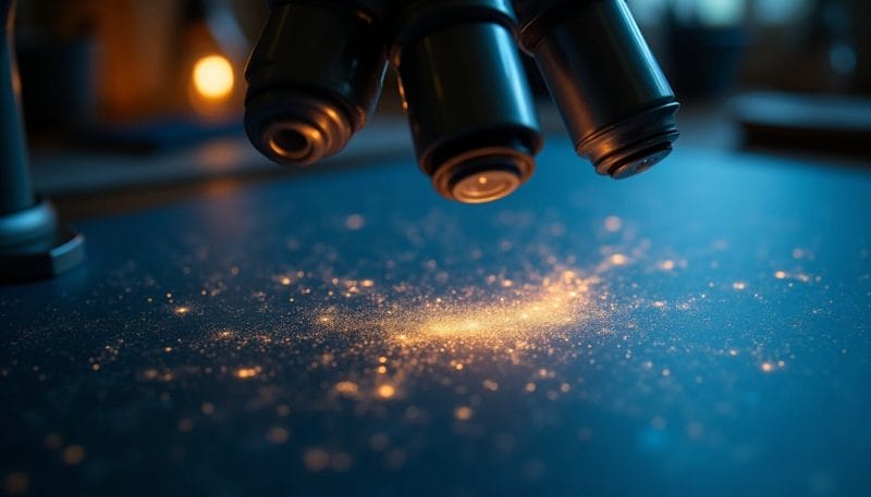 Representación del cosmos y la ciencia inspirada por Sara García