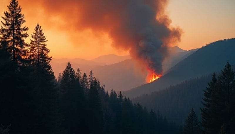 Incendio forestal en Castilla y León