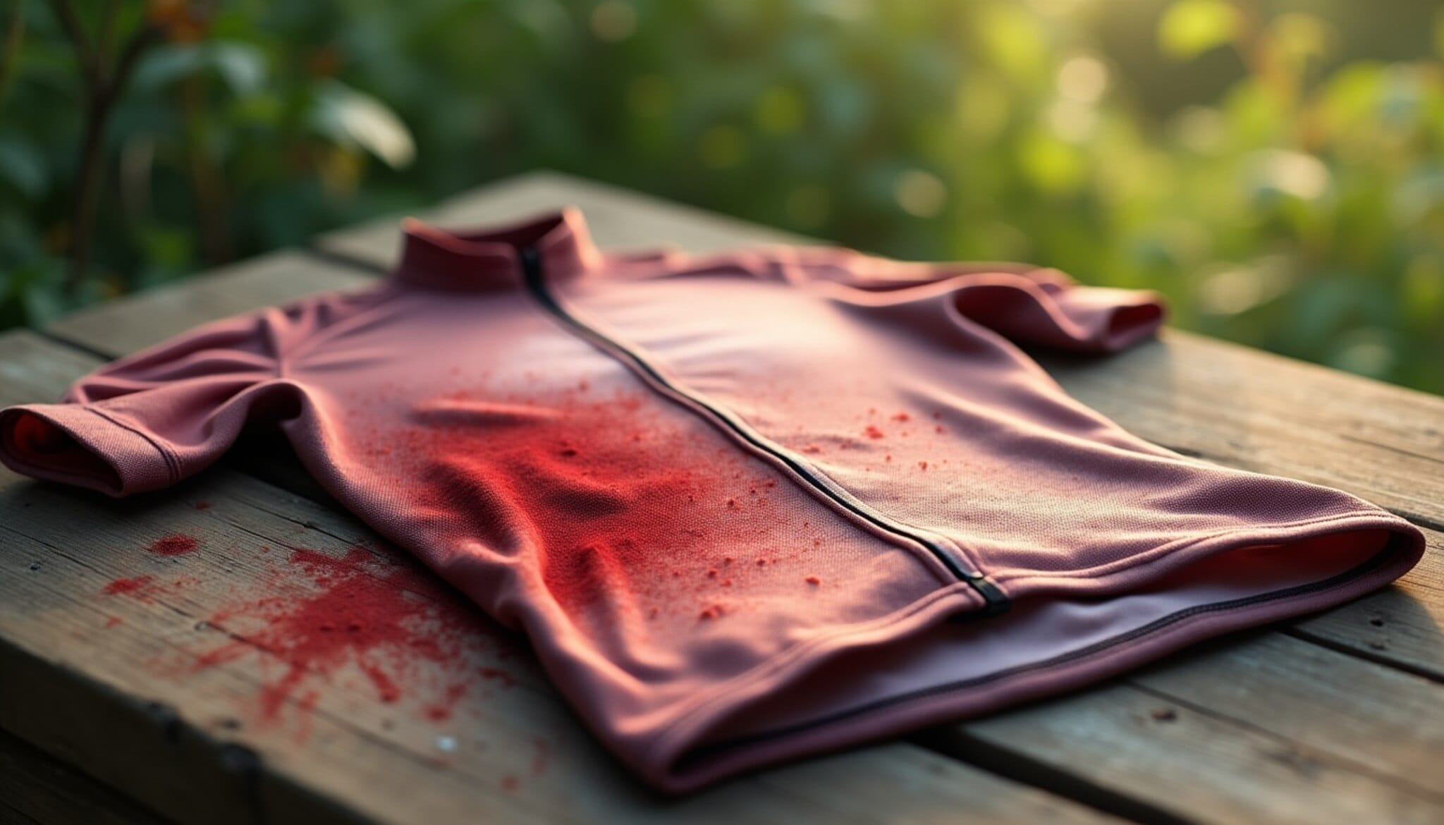 Maillot ensangrentado de Paco Cepeda tras accidente en Tour de Francia