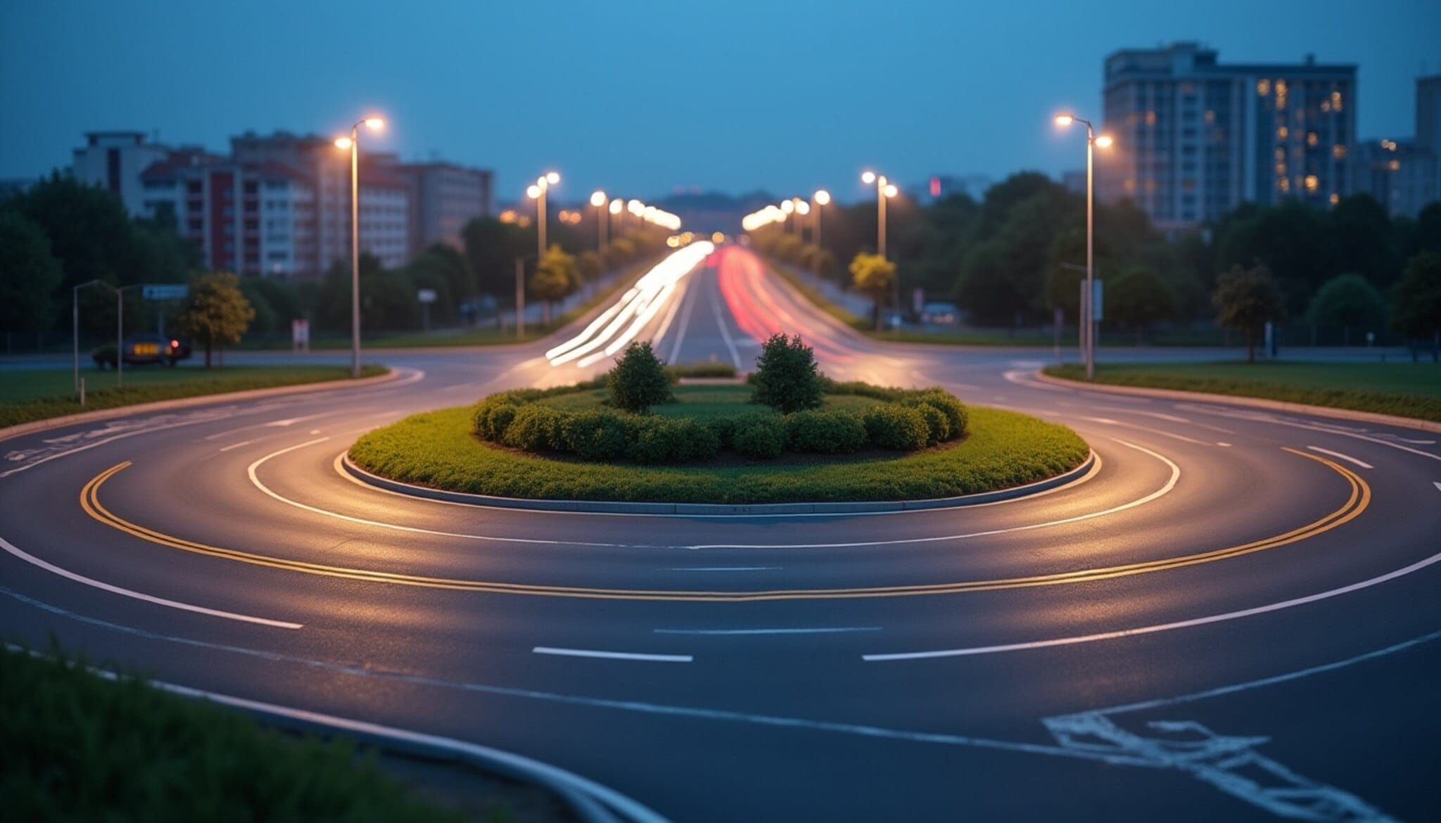 Recreación digital de la futura rotonda de acceso a Trobajo del Camino en la N-120.