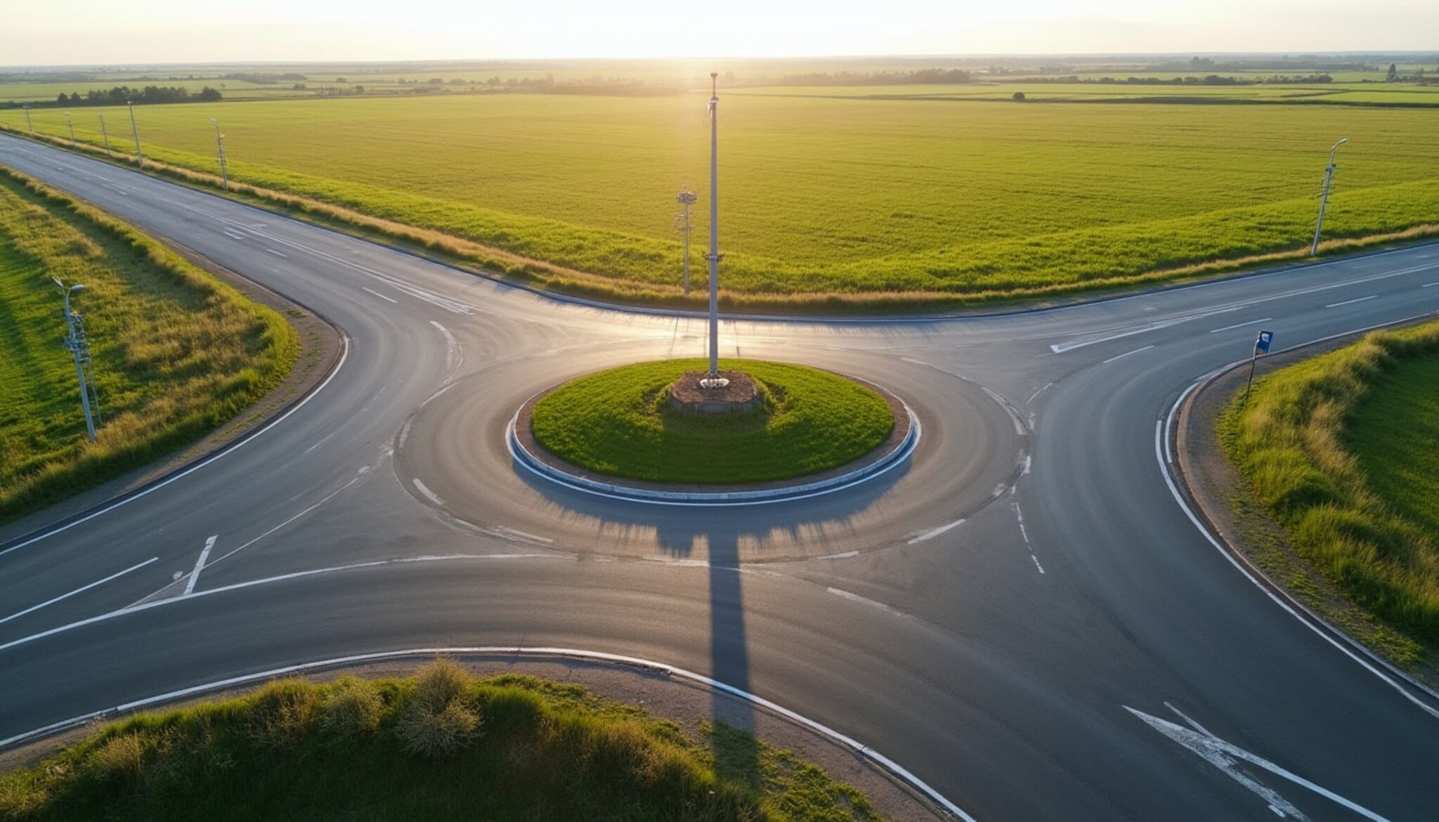 Imagen de la nueva rotonda que conecta el Páramo con La Bañeza