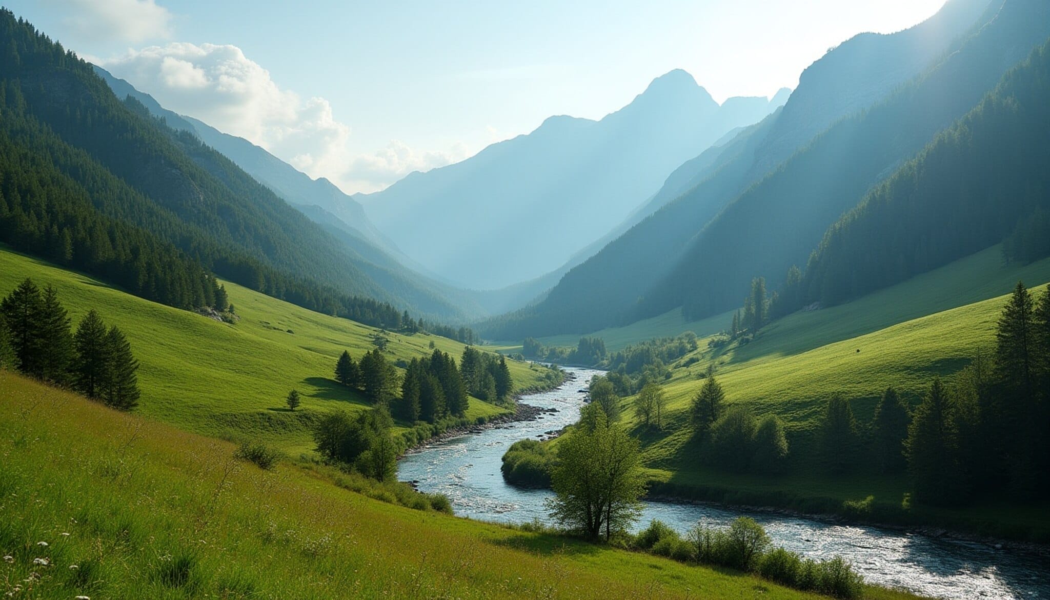 Paisaje idílico de la Montaña de León amenazado por la minería.